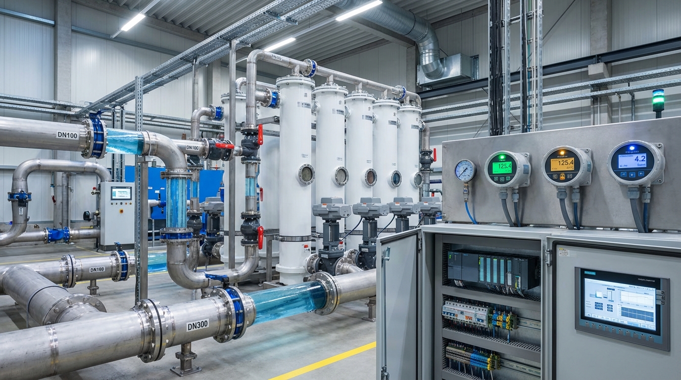 Wasserverbrauch und Betriebskosten in Industrieanlagen